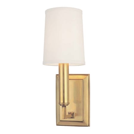 Hudson Valley Lighting Clinton Single Light 12" Tall Wall Sconce Aged Brass