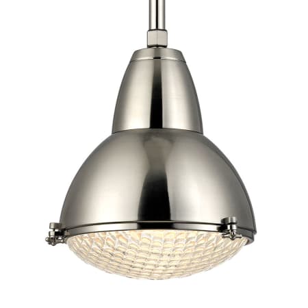 Hudson Valley Lighting Belmont Single Light 15" Wide Pendant Satin Nickel