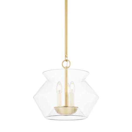 Hudson Valley Lighting Edmonton 3 Light 15" Wide Multi Light Pendant Aged Brass