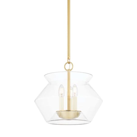 Hudson Valley Lighting Edmonton 3 Light 15" Wide Multi Light Pendant Aged Brass