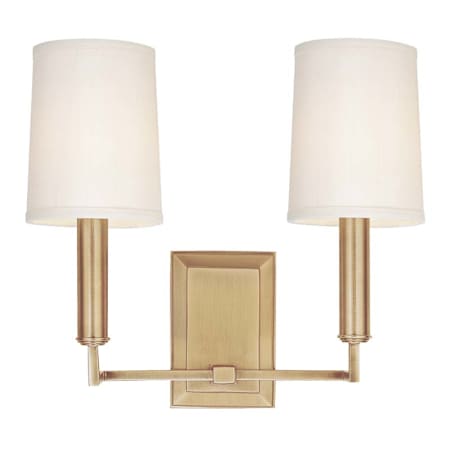 Hudson Valley Lighting Clinton 2 Light 12" Tall Wall Sconce Aged Brass