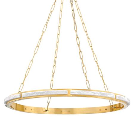 Hudson Valley Lighting Wingate 36" Wide Ring Chandelier Aged Brass