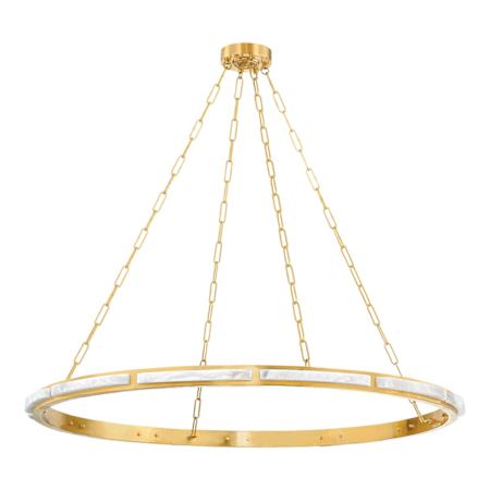 Hudson Valley Lighting Wingate 48" Wide Ring Chandelier Aged Brass