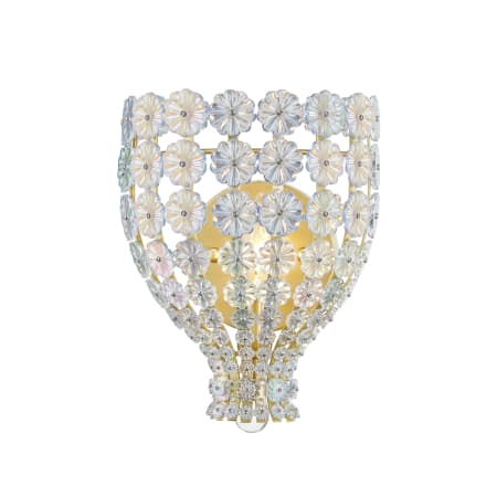 Hudson Valley Lighting Floral Park 11" Tall Wall Sconce Aged Brass