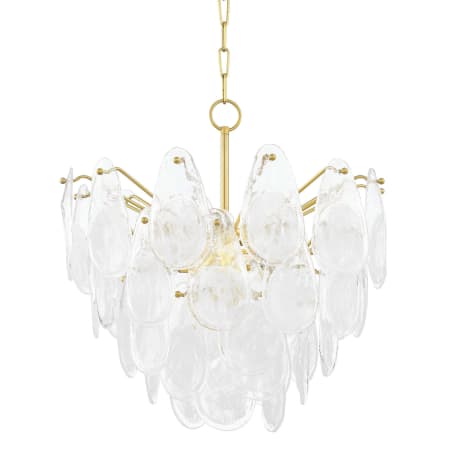 Hudson Valley Lighting Darcia 7 Light 24" Wide Waterfall Chandelier Aged Brass