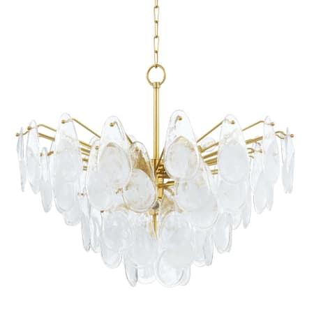 Hudson Valley Lighting Darcia 15 Light 36" Wide Waterfall Chandelier Aged Brass