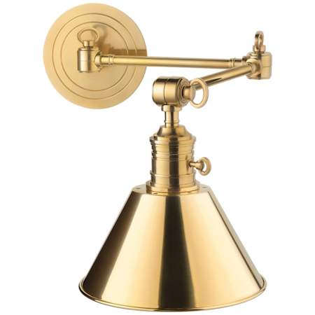 Hudson Valley Lighting Garden City 11" Tall Wall Sconce with Swing Arm Aged Brass