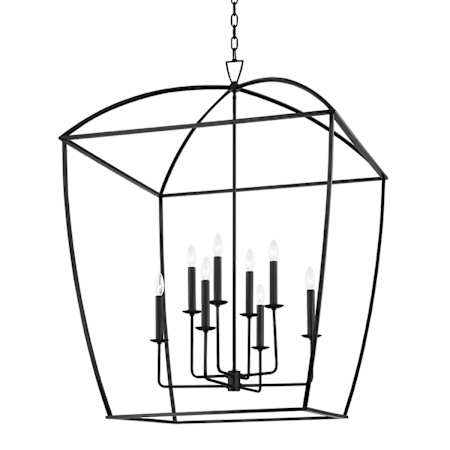 Hudson Valley Lighting Bryant 8 Light 34" Wide Taper Candle Chandelier Aged Iron