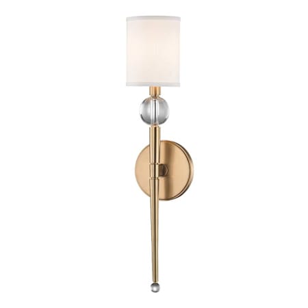 Hudson Valley Lighting Rockland Single Light 21" Tall Wall Sconce Aged Brass