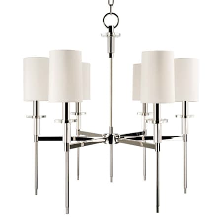 Hudson Valley Lighting Amherst 6 Light 25" Wide Chandelier Polished Nickel
