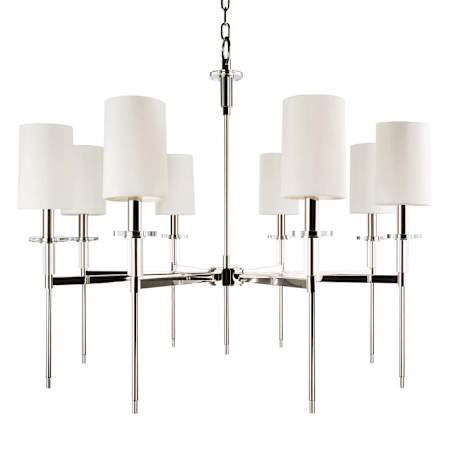 Hudson Valley Lighting Amherst 8 Light 32" Wide Chandelier Polished Nickel