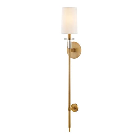 Hudson Valley Lighting Amherst Single Light 37" Tall Wall Sconce Aged Brass