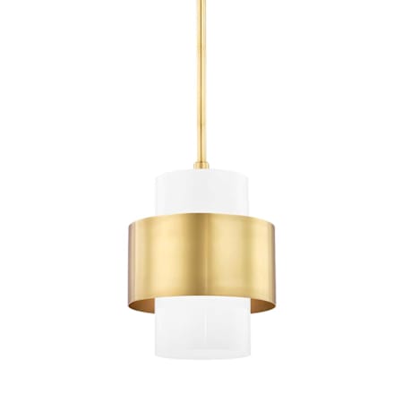 Hudson Valley Lighting Corinth Single Light 11" Wide Pendant Aged Brass