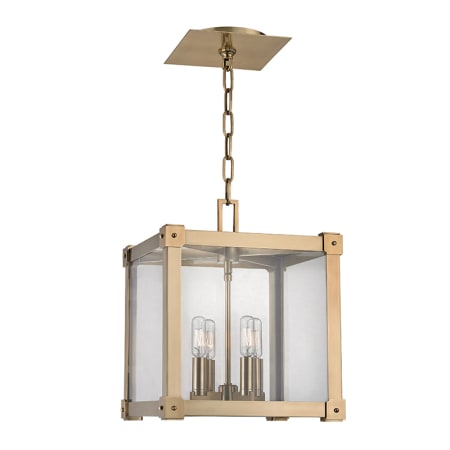 Hudson Valley Lighting Forsyth 4 Light 12" Wide Taper Candle Pendant Aged Brass