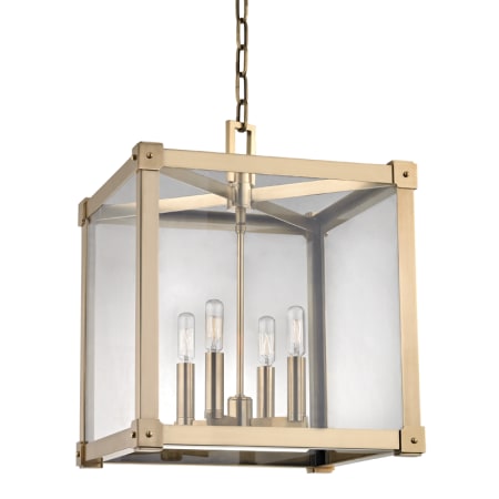 Hudson Valley Lighting Forsyth 4 Light 16" Wide Taper Candle Pendant Aged Brass