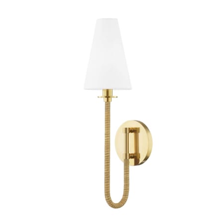 Hudson Valley Lighting Ripley 6" Tall LED Wall Sconce Aged Brass