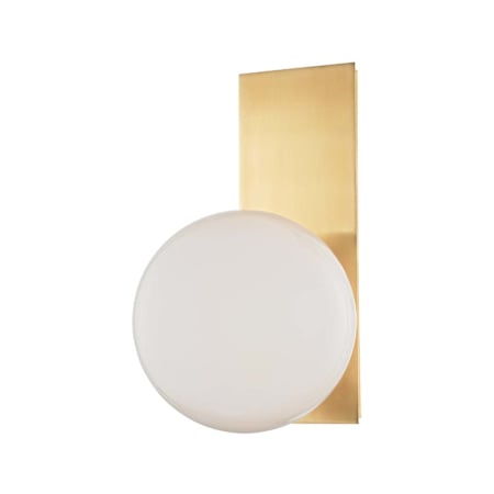 Hudson Valley Lighting Hinsdale Single Light 13" Tall Wall Sconce Aged Brass