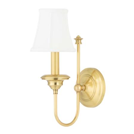 Hudson Valley Lighting Yorktown Single Light 14" Tall Wall Sconce Aged Brass