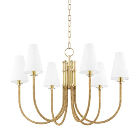Hudson Valley Lighting Ripley 6 Light 32" Wide LED Chandelier Aged Brass