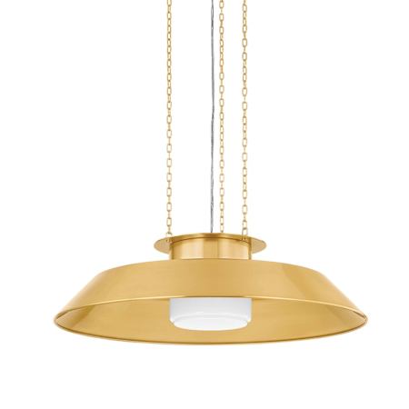 Hudson Valley Lighting Woodrow 32" Wide Pendant Aged Brass
