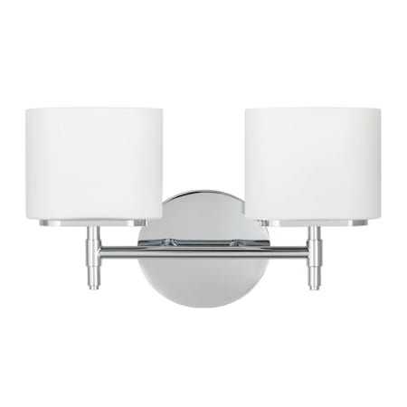 Hudson Valley Lighting Trinity 2 Light 14" Wide Bathroom Vanity Light Polished Chrome
