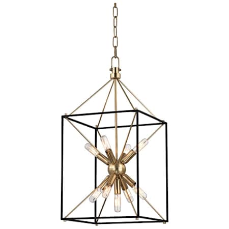 Hudson Valley Lighting Glendale 9 Light 12" Wide Mini Chandelier Aged Brass