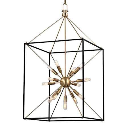 Hudson Valley Lighting Glendale 13 Light 20" Wide Sputnik Chandelier Aged Brass