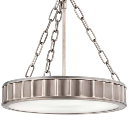Hudson Valley Lighting Middlebury 3 Light 16" Wide Semi-Flush Ceiling Fixture Historic Nickel