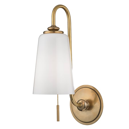 Hudson Valley Lighting Glover Single Light 16" Tall Wall Sconce Aged Brass