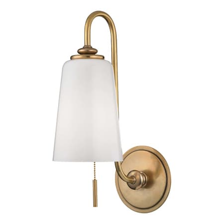 Hudson Valley Lighting Glover Single Light 16" Tall Wall Sconce Aged Brass