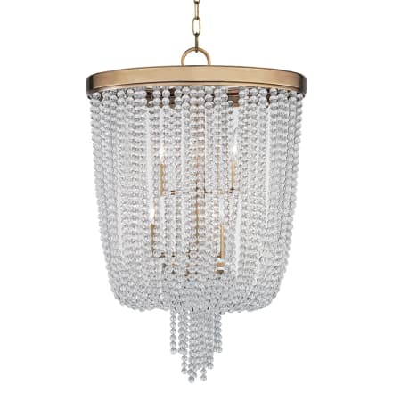 Hudson Valley Lighting Royalton 8 Light 18" Wide Crystal Mini Chandelier Aged Brass