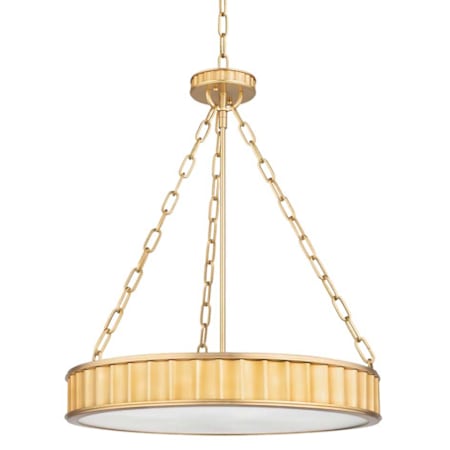 Hudson Valley Lighting Middlebury 5 Light 22" Wide Drum Chandelier Aged Brass
