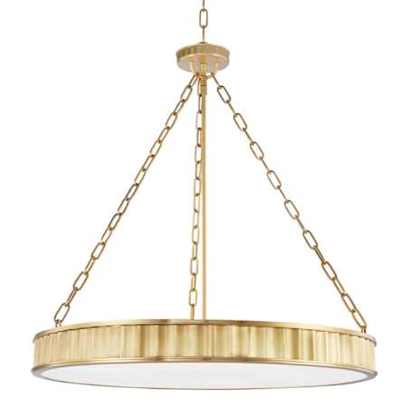 Hudson Valley Lighting Middlebury 8 Light 30" Wide LED Drum Chandelier Aged Brass