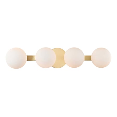 Hudson Valley Lighting Baird 4 Light 24" Wide LED Bathroom Vanity Light Aged Brass