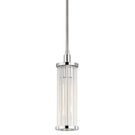 Hudson Valley Lighting Marley Single Light 4" Wide Mini Pendant Polished Nickel