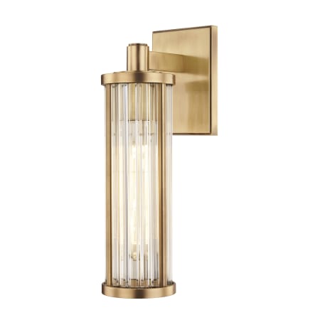 Hudson Valley Lighting Marley Single Light 14" Tall Wall Sconce Aged Brass