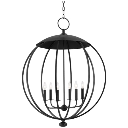 Hudson Valley Lighting Wesley 6 Light 32" Wide Taper Candle Style Chandelier Aged Iron