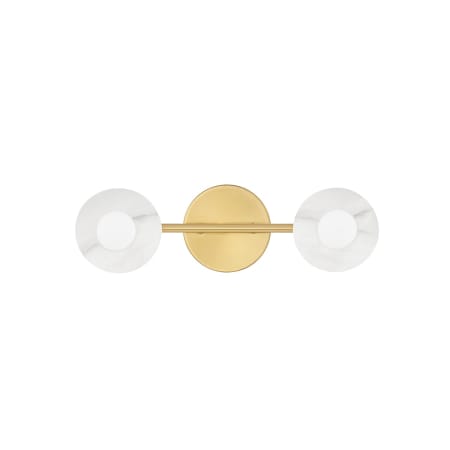Hudson Valley Lighting Elmont 2 Light 16" Wide Bathroom Vanity Light Aged Brass