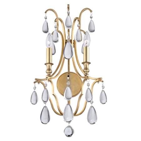 Hudson Valley Lighting Crawford 2 Light 24" Tall Wall Sconce Aged Brass