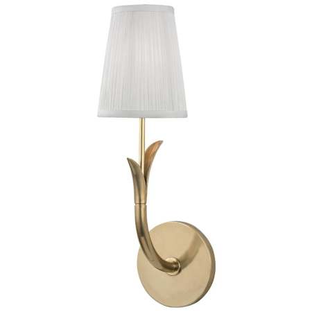 Hudson Valley Lighting Deering Single Light 16" Tall Wall Sconce Aged Brass