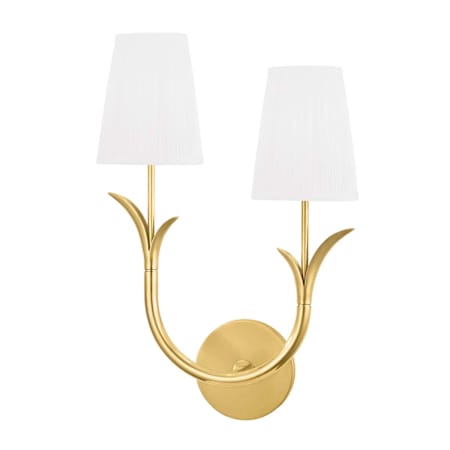 Hudson Valley Lighting Deering 2 Light 17" Tall Wall Sconce Aged Brass