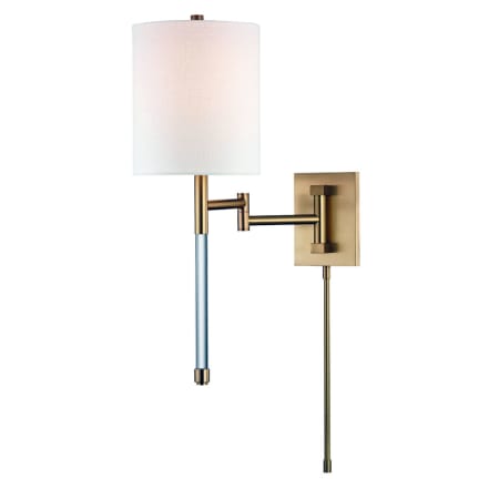 Hudson Valley Lighting Englewood Single Light 20" Tall Wall Sconce Aged Brass