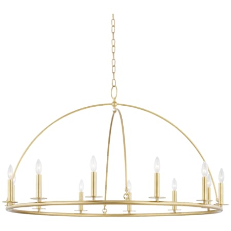 Hudson Valley Lighting Howell 12 Light 47" Wide Taper Candle Style Chandelier Aged Brass