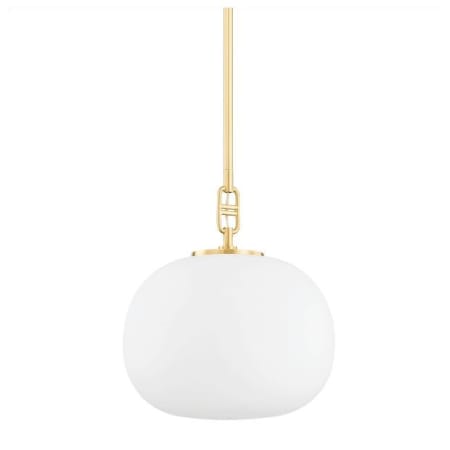 Hudson Valley Lighting Ingels 11" Wide Pendant Aged Brass