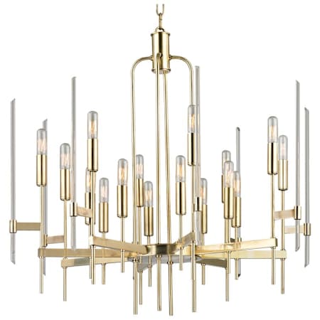 Hudson Valley Lighting Bari 16 Light 30" Wide Taper Candle Chandelier Aged Brass