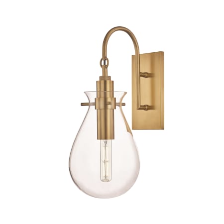 Hudson Valley Lighting Ivy Single Light 18" Tall LED Wall Sconce Aged Brass