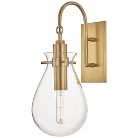Hudson Valley Lighting Ivy Single Light 8" Wide LED Mini Pendant Aged Brass