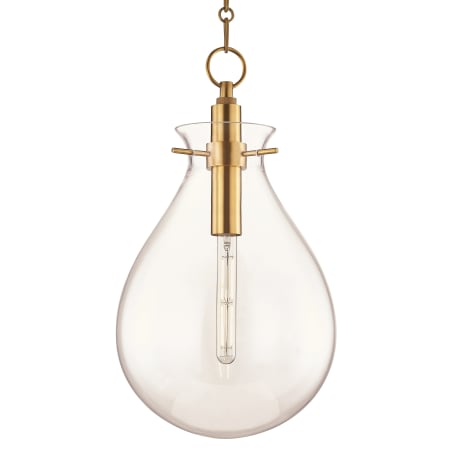 Hudson Valley Lighting Ivy Single Light 13" Wide LED Pendant Aged Brass
