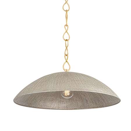 Hudson Valley Lighting Eve 24" Wide Pendant Vintage Gold Leaf / Textured Warm Silver Leaf