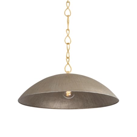Hudson Valley Lighting Eve 24" Wide Pendant Vintage Gold Leaf / Textured Warm Silver Leaf